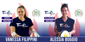 Altri due colpi di mercato per il TeamVolley: in biancoblù Alessia Boggio (palleggio) e Vanessa Filippini (opposto)