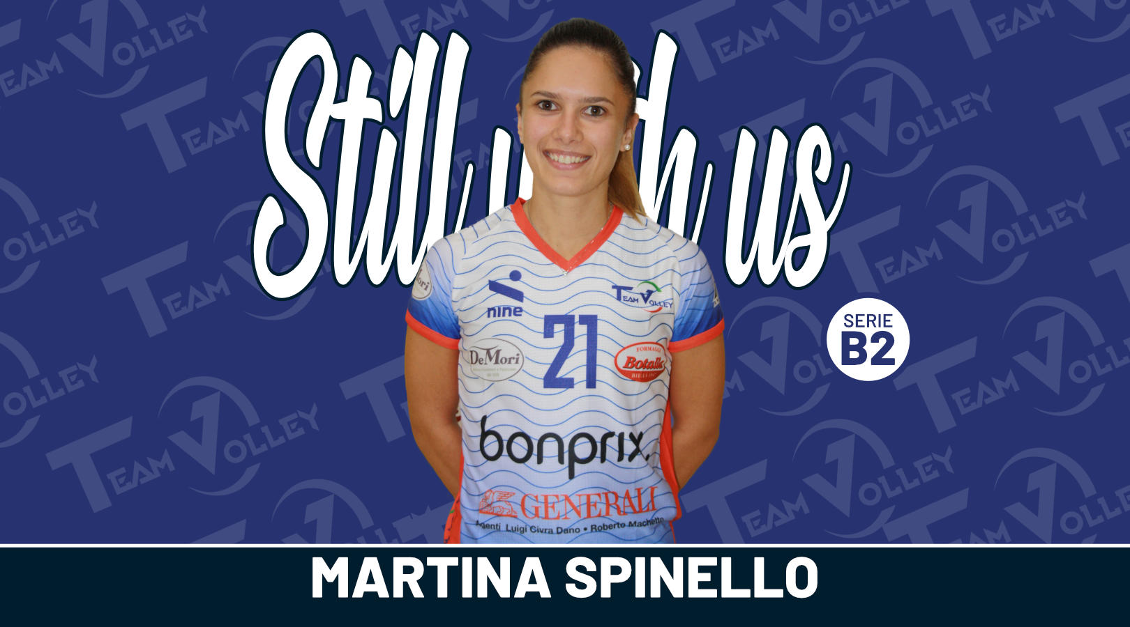 Al momento stai visualizzando Terza stagione in biancoblù per il libero Martina Spinello