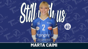 Scopri di più sull'articolo Altra conferma per la B2: Marta Caimi ancora al palleggio